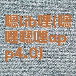 嗯lib哩(嗯哩嗯哩app4.0)