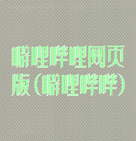 噼哩哔哩网页版(噼哩哔哔)