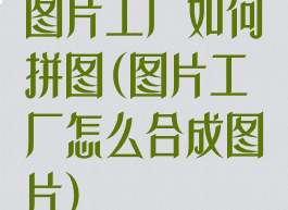 图片工厂如何拼图(图片工厂怎么合成图片)