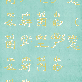 图片工厂怎么拼图的(图片工厂怎么拼图的视频)