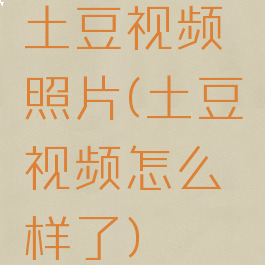 土豆视频照片(土豆视频怎么样了)