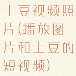 土豆视频照片(播放图片和土豆的短视频)