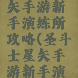 圣斗士星矢手游新手演练所攻略(圣斗士星矢手游新手演练所攻略)