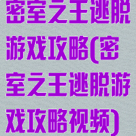 密室之王逃脱游戏攻略(密室之王逃脱游戏攻略视频)