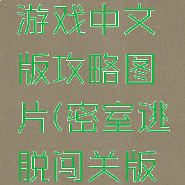 密室逃脱游戏中文版攻略图片(密室逃脱闯关版攻略大全)