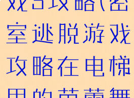 密室逃脱游戏3攻略(密室逃脱游戏攻略在电梯里的芭蕾舞者)