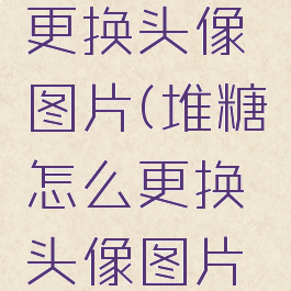 堆糖怎么更换头像图片(堆糖怎么更换头像图片和名字)