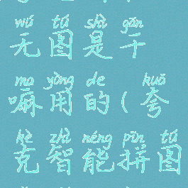 夸克智能无图是干嘛用的(夸克智能拼图有什么用)