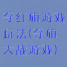 夺红旗游戏玩法(夺旗大战游戏)