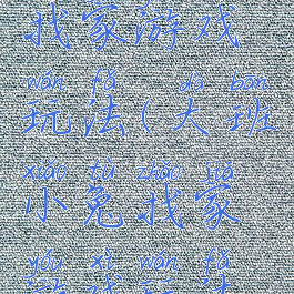 大班小兔找家游戏玩法(大班小兔找家游戏玩法视频)