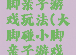 大脚碰小脚亲子游戏玩法(大脚碰小脚亲子游戏教案)