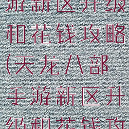 天龙八部手游新区升级和花钱攻略(天龙八部手游新区升级和花钱攻略哪个好)