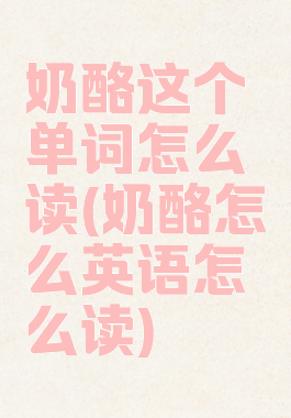 奶酪这个单词怎么读(奶酪怎么英语怎么读)