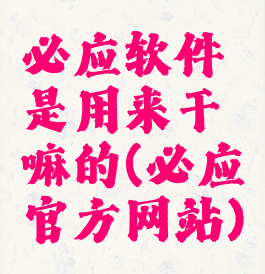 必应软件是用来干嘛的(必应官方网站)