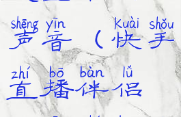 快手直播伴侣怎么设置系统声音(快手直播伴侣语音直播怎么调节系统声音)