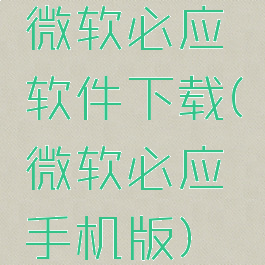 微软必应软件下载(微软必应手机版)