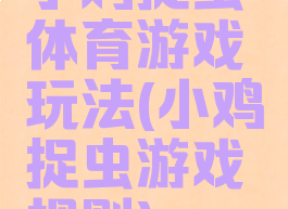 小鸡捉虫体育游戏玩法(小鸡捉虫游戏规则)