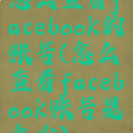 怎么查看facebook的账号(怎么查看facebook账号是多少)
