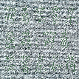 怎么设置网易云音乐密码(网易云音乐如何设密码)