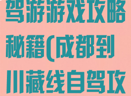 成都川藏线自驾游游戏攻略秘籍(成都到川藏线自驾攻略)