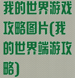 我的世界游戏攻略图片(我的世界端游攻略)