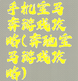 手机宝马奔游戏攻略(奔驰宝马游戏攻略)