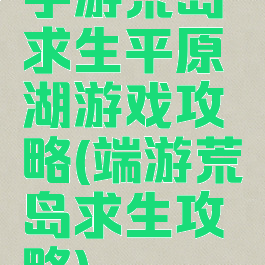 手游荒岛求生平原湖游戏攻略(端游荒岛求生攻略)