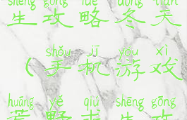 手游荒野求生攻略冬天(手机游戏荒野求生攻略)