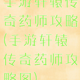 手游轩辕传奇药师攻略(手游轩辕传奇药师攻略图)