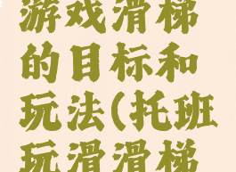 托班体育游戏滑梯的目标和玩法(托班玩滑滑梯目标)