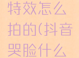 抖音哭脸特效怎么拍的(抖音哭脸什么意思)