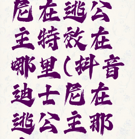 抖音迪士尼在逃公主特效在哪里(抖音迪士尼在逃公主那个bgm)