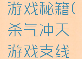 杀气冲天游戏秘籍(杀气冲天游戏支线任务)