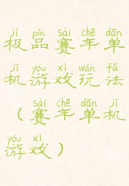 极品赛车单机游戏玩法(赛车单机游戏)