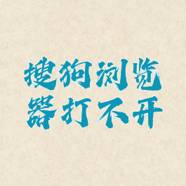 搜狗浏览器打不开