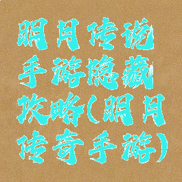 明月传说手游隐藏攻略(明月传奇手游)