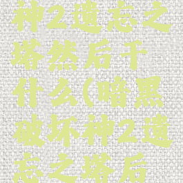 暗黑破坏神2遗忘之塔然后干什么(暗黑破坏神2遗忘之塔后面任务)