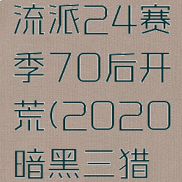 暗黑三猎魔人最强流派24赛季70后开荒(2020暗黑三猎魔人最强流派)