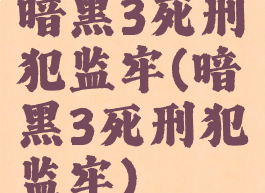 暗黑3死刑犯监牢(暗黑3死刑犯监牢)