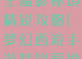 梦幻手游魔王蜃影秘境精锐攻略(梦幻西游手游精锐蜃境攻略)