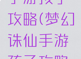 梦幻诛仙手游孩子攻略(梦幻诛仙手游孩子攻略最新)