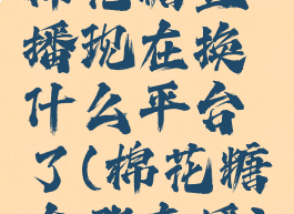 棉花糖直播现在换什么平台了(棉花糖在哪直播)