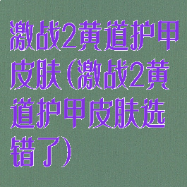 激战2黄道护甲皮肤(激战2黄道护甲皮肤选错了)