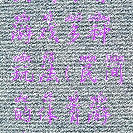 民间体育游戏多种玩法(民间的体育游戏)