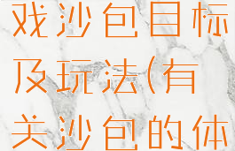 民间体育游戏沙包目标及玩法(有关沙包的体育游戏)