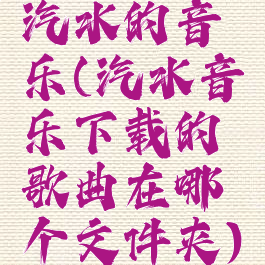 汽水的音乐(汽水音乐下载的歌曲在哪个文件夹)