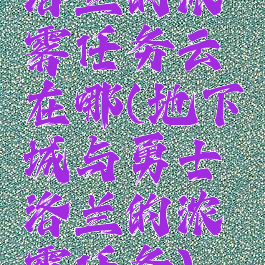 洛兰的浓雾任务云珂在哪(地下城与勇士洛兰的浓雾任务)