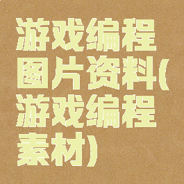 游戏编程图片资料(游戏编程素材)