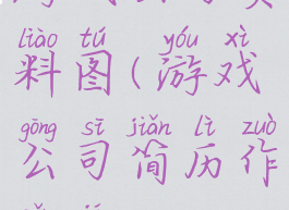 游戏公司资料图(游戏公司简历作品集)