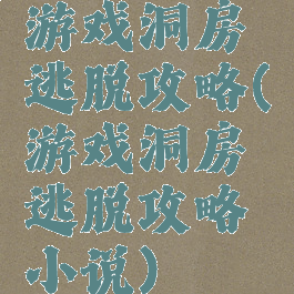 游戏洞房逃脱攻略(游戏洞房逃脱攻略小说)